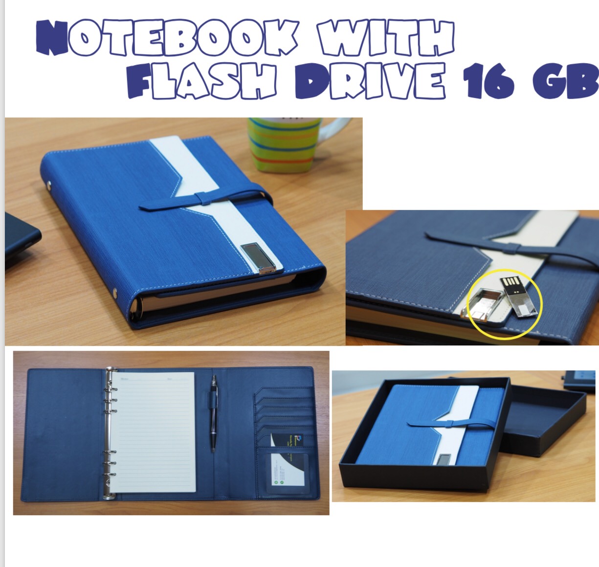 Notebook with Flash Drive 16GB.